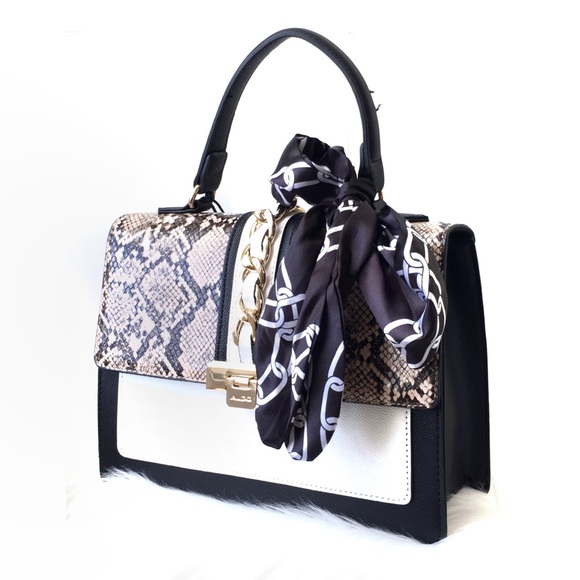 Aldo Glenda Satchel Women's Handbag - Black - Picture 2 of 4